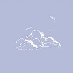 blue sky with clouds