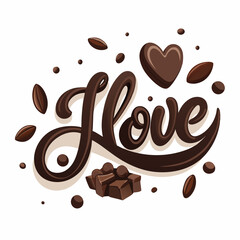 coffee beans and chocolate