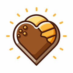 illustration of a chocolate cake
