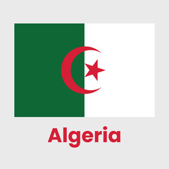 Algeria country flag design