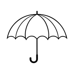 umbrella silhouette icon vector 