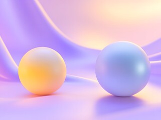 An abstract gradient background featuring two spheres, creating a modern and dynamic visual effect. Perfect for futuristic, digital art, and creative design projects.