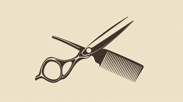 Icon representing a salon, such as a pair of scissors or a comb