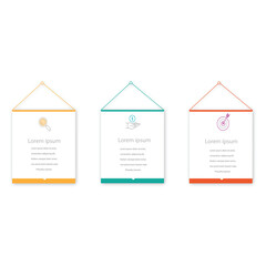 Infographic design template with icons and 3 options or steps. Can be used for process diagrams, presentations, workflow layouts, banners, flowcharts