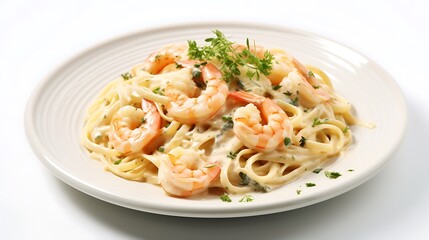 spaghetti with shrimp