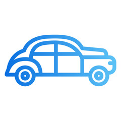 classic car Gradient icon