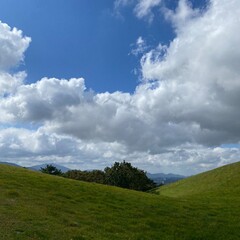 hills on a clear day