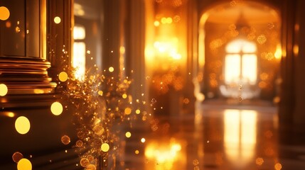 Golden Hour in a Grand Hall