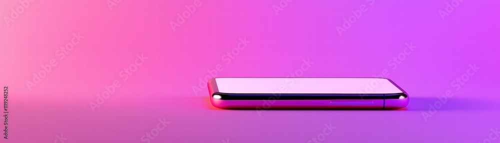 Poster ai mobile assistant glowing holographic projection in futuristic setting digital art isolated view