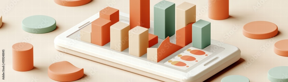 Poster exploring ai-enhanced mobile apps for data visualization in modern workspaces