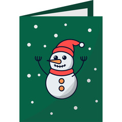 Fototapeta premium Christmas Greeting Card Illustration