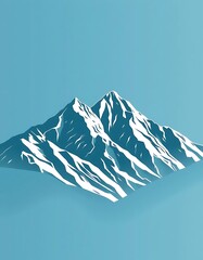 mountain landscape with sky