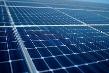 Solar power station. Green energy solutions.