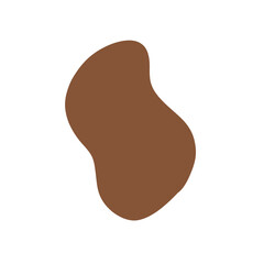 Brown abstract  shape