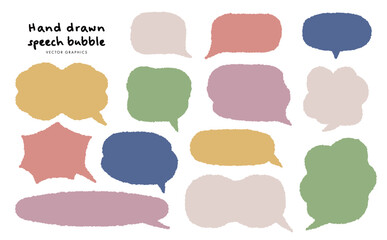 手描き感が魅力！吹き出し素材