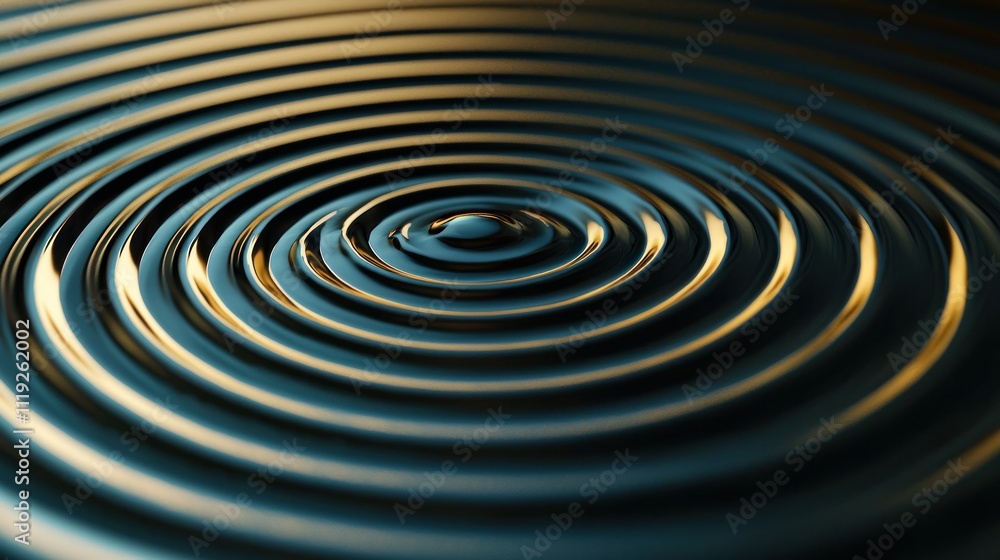 Poster a visual representation of a focus point, with concentric circles converging toward a center point, 