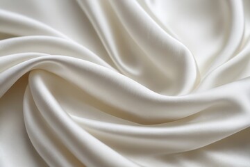 Obraz premium a close up of a white fabric with a very large amount of folds