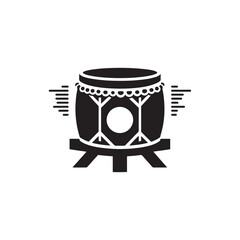 Vector of Taiko - Silhouette of Taiko - Taiko Illustration.