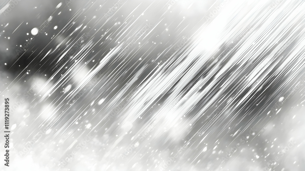Poster abstract grayscale background with diagonal lines and light effects.