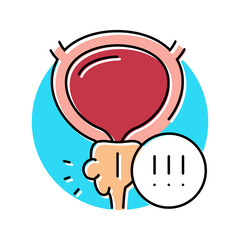 prostate health man disease color icon vector. prostate health man disease sign. isolated symbol illustration