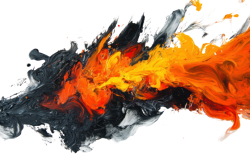 3D-rendered fire for digital art, hyper-realistic flames,isolated on transparent and white background.PNG image