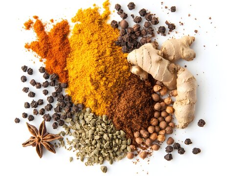 recommend clip art: Aromatic Spices and Ginger Root Collection