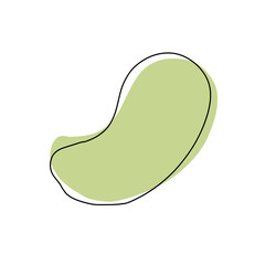 Green abstract shape 