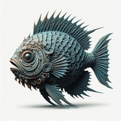 fish on a white background