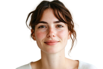 Smiling Woman Portrait:  A close-up portrait of a young woman with a warm, friendly smile and natural beauty.  She exudes confidence and approachability. 