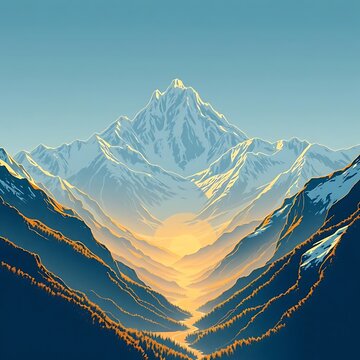 landscape in the mountains