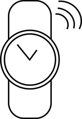 illustration of a clock smartwatch