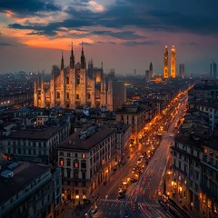 Fototapete Milan at Sunset © May