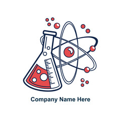 Fototapeta premium Chemistry logo