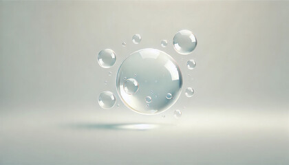 water drops on a glass