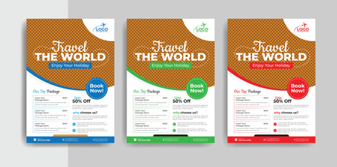 Travel flyer and holiday flyer design travel tourism flyer design