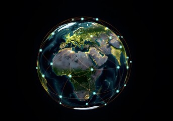 AI Generative Cloud Computing AI Technology and Artificial Intelligence Data and Globalization Analytics Management