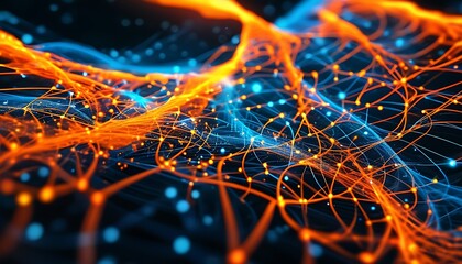 Electric Blue Artwork Showcasing High Tech Three Dimensional Energy Display wallpaper
