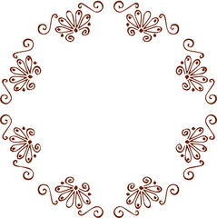 Beautiful flower art and mandala vector design