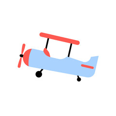 cute flat flying airplane illustrations 