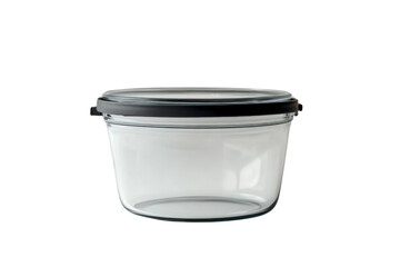 Food storage container, essential for kitchen organization and preservation isolated on transparent and white background.PNG image	
