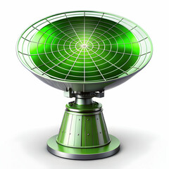 An electric radar device displayed on a white background, showcasing its sleek, high-