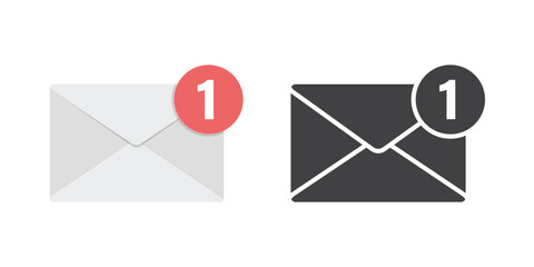 Envelope with letter icon in flat style. Email document vector illustration on isolated background. Postcard sign business concept.