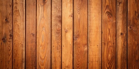 Naklejka premium Richly-toned vertical wooden planks exhibiting natural wood grain patterns and subtle color variations