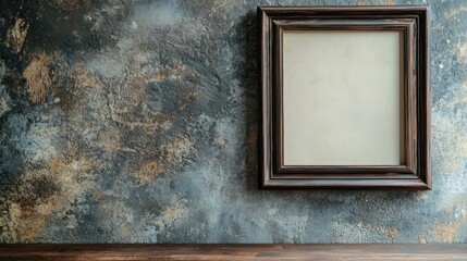 An empty frame on a wall, symbolizing a missing photo that once held sentimental value.