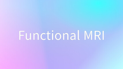 Functional MRI のグラデーション背景イラスト