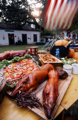 Naklejka premium bar B Que Smoked Pig