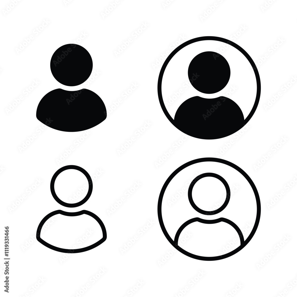 Poster user profile login or access authentication icon vector button. people, account sign in logo sign sy