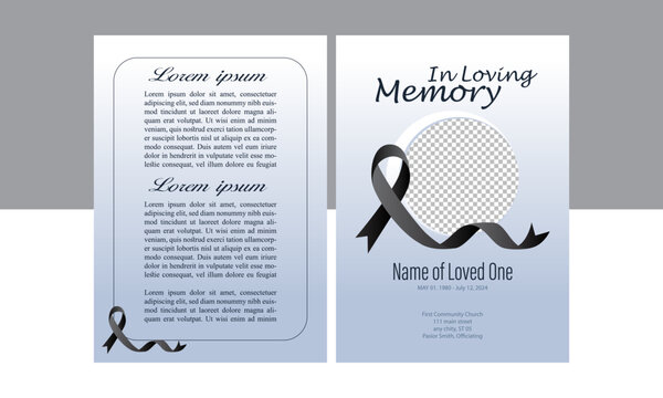 Funeral Poster offers tasteful, elegant templates for memorials and services