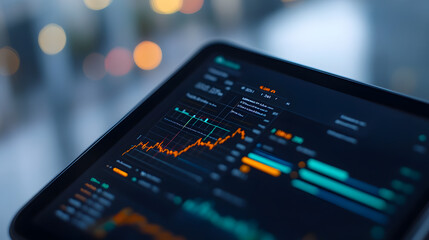 Digital wallet, Digital wallet displaying investment portfolio showing assets and growth