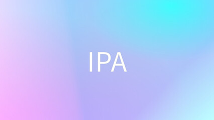 IPA のグラデーション背景イラスト